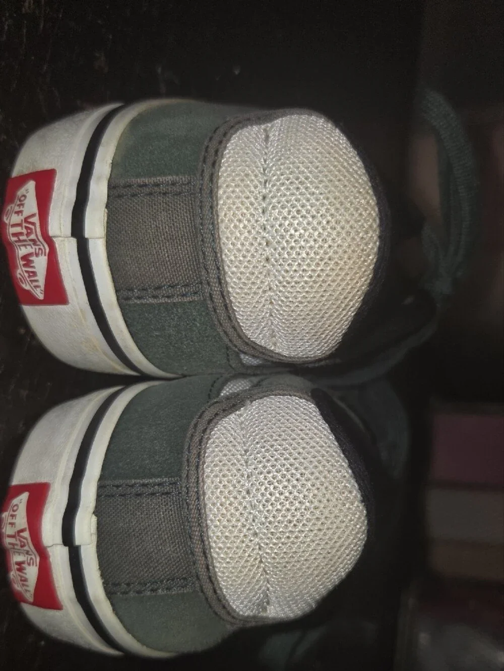 Youth Dark Green Suede Low-Top Sneakers with White Stripe
